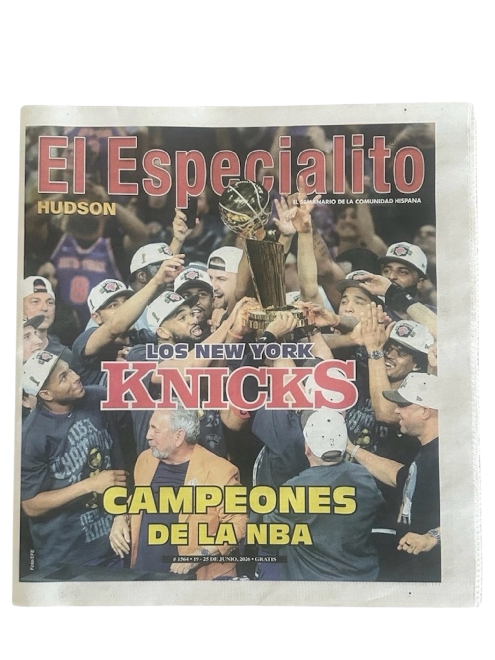 NBA Knicks Newspaper